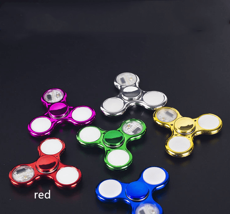 Luminous LED Light Fidget Spinner Hand Top Spinners Glow in Dark Light BENNYS