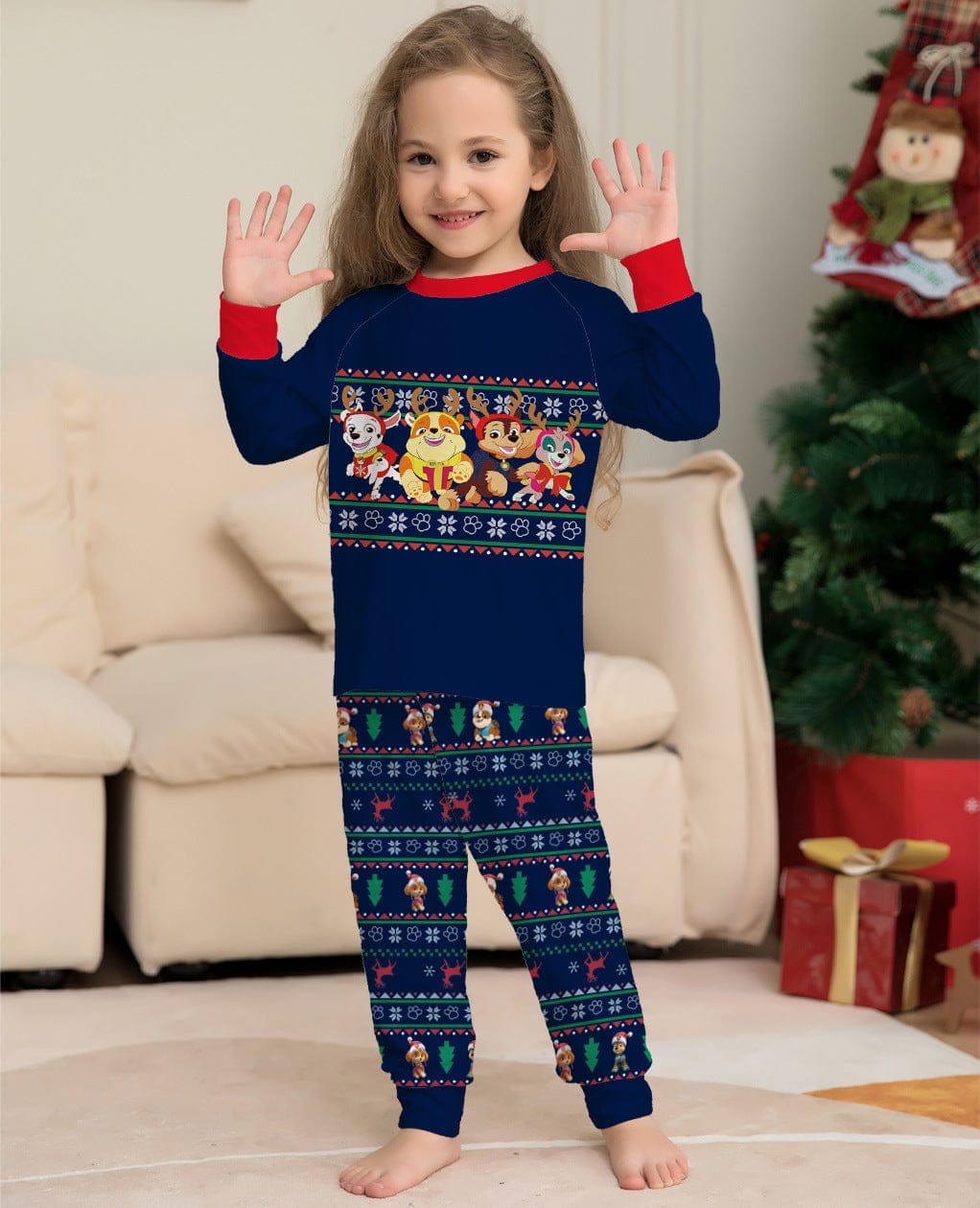 Matching Family Christmas Deer Pajamas Xmas Pjs Women Men Plaid Clothes Holiday Sleepwear BENNYS