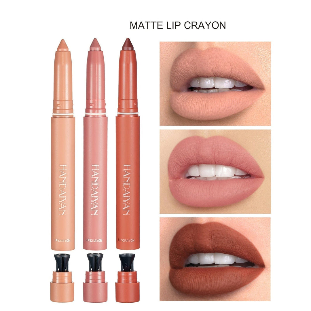 Matte Nude Lipstick Lip Liner 2 in 1 Long Wearing Waterproof Lip Ink BENNYS