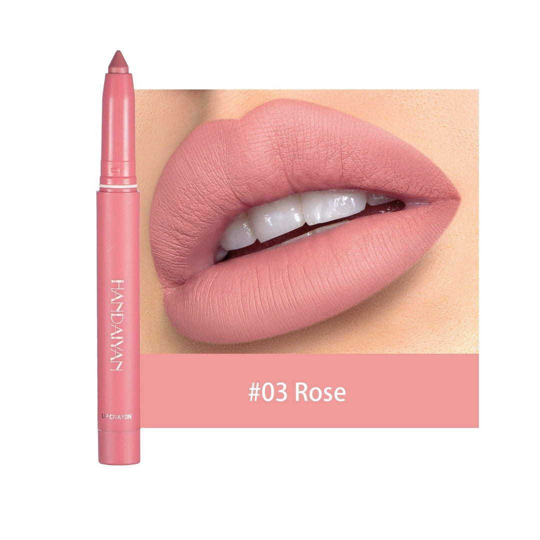 Matte Nude Lipstick Lip Liner 2 in 1 Long Wearing Waterproof Lip Ink BENNYS