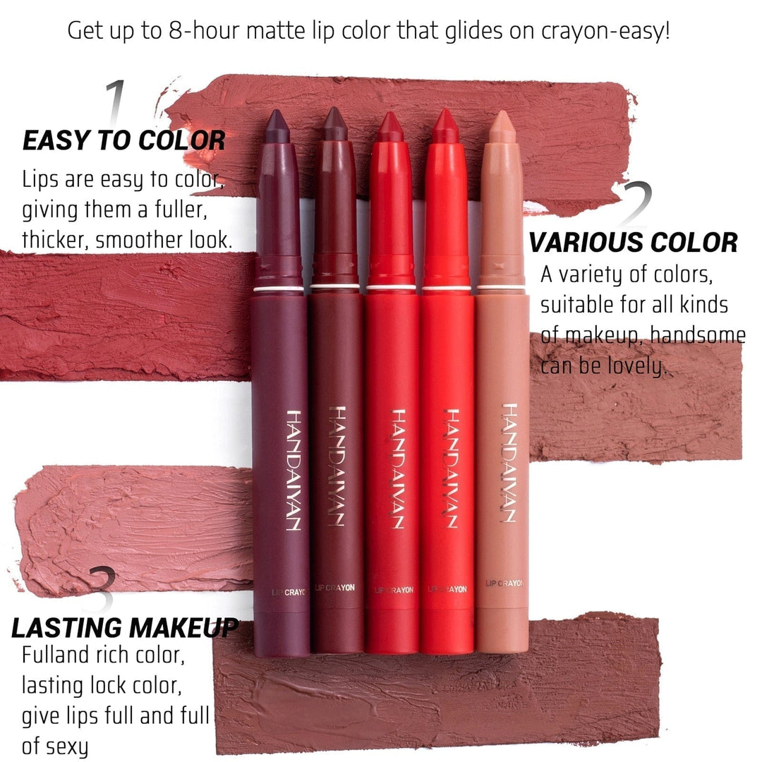 Matte Nude Lipstick Lip Liner 2 in 1 Long Wearing Waterproof Lip Ink BENNYS