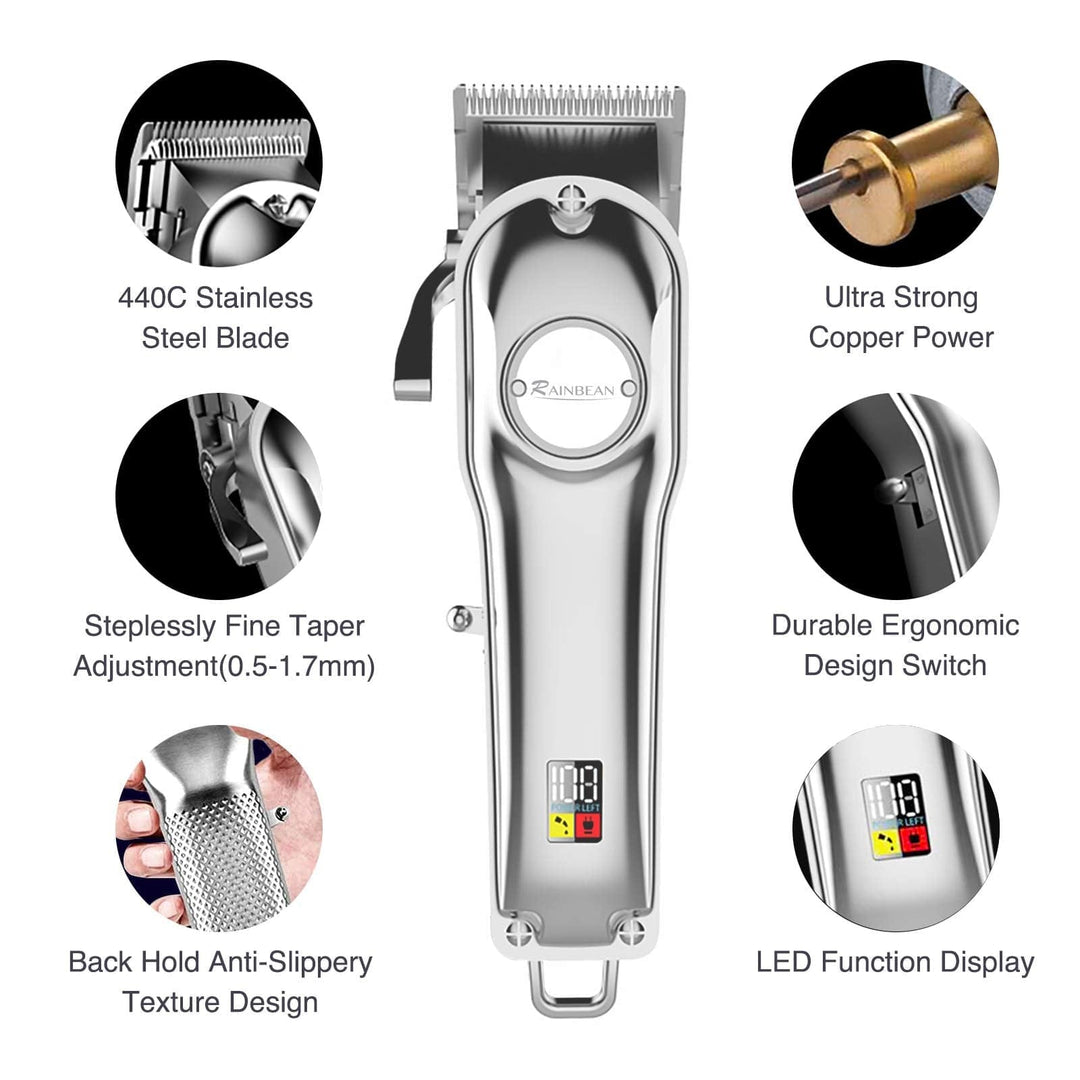 Men Hair Trimmer 3 in 1 IPX7 Waterproof Beard Trimmer BENNYS