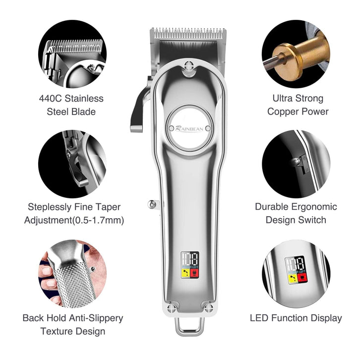 Men Hair Trimmer 3 in 1 IPX7 Waterproof Beard Trimmer BENNYS