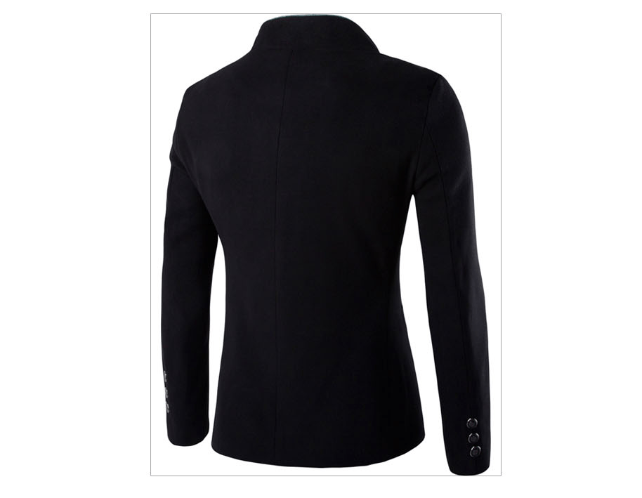 Men Jacket - Men Wool Single - Breasted Collar Tunic - Casual Jacket BENNYS