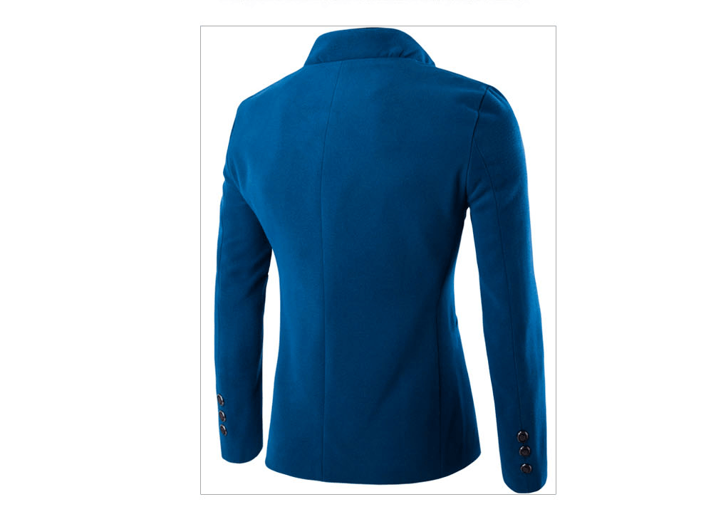 Men Jacket - Men Wool Single - Breasted Collar Tunic - Casual Jacket BENNYS