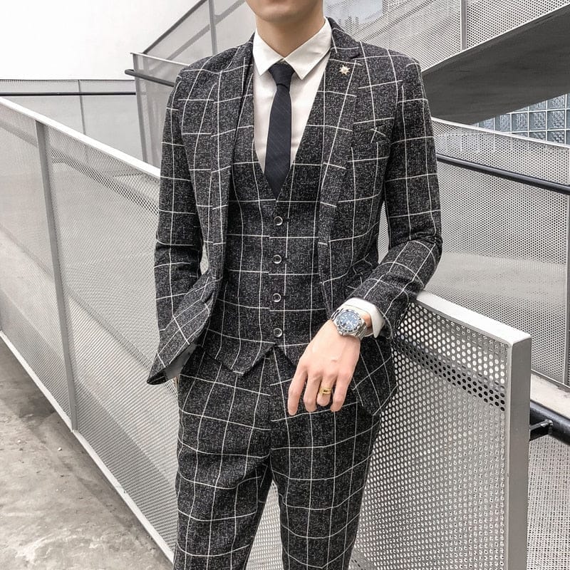 Plaid on sale suit pants