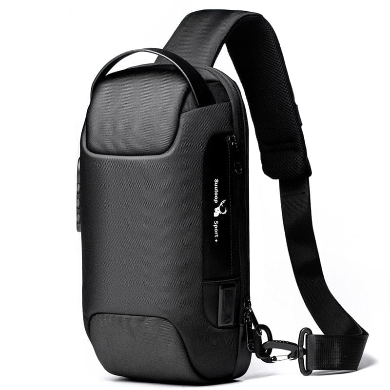 Men's Waterproof USB Crossbody Bag Anti-theft Shoulder Sling Bag camouflage / 16 x 11 x33 cm