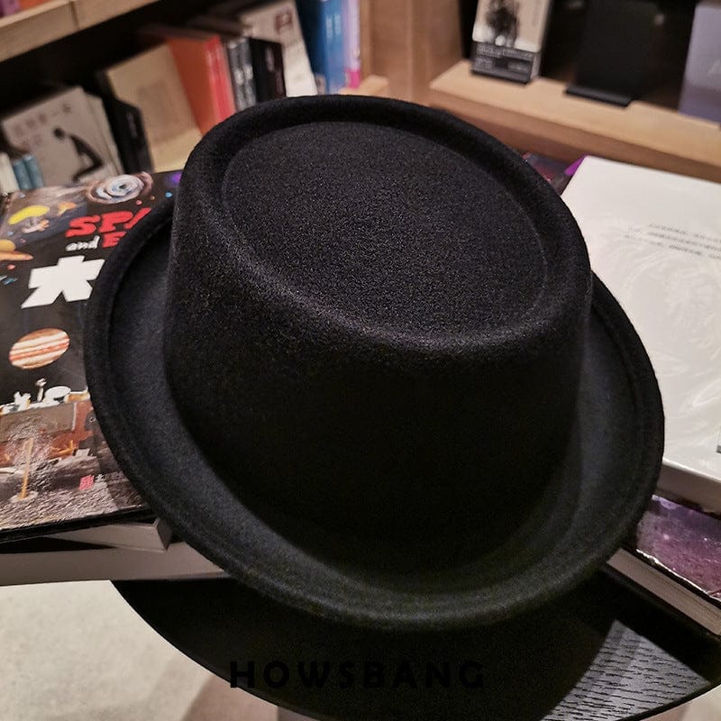 Men's Woolen  Hat With Curly Brim And Flat Top BENNYS