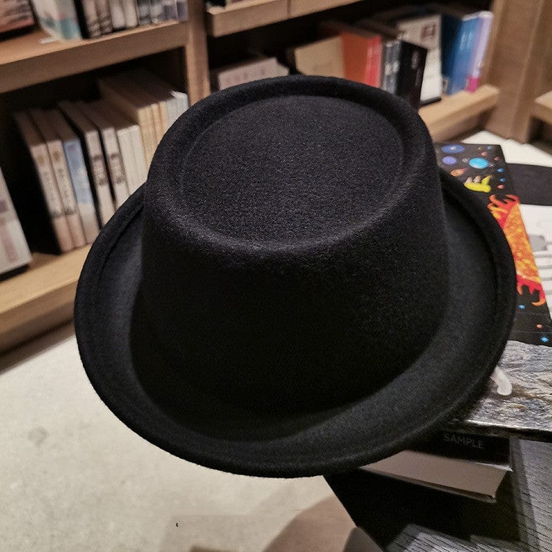 Men's Woolen  Hat With Curly Brim And Flat Top BENNYS