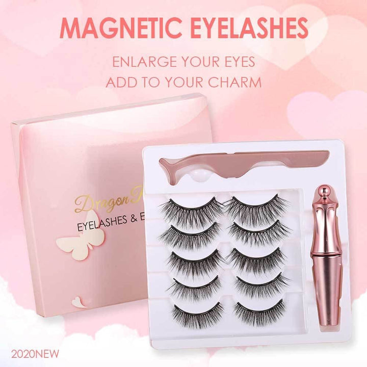 Mink Eyelashes Magnetic Eyelashes 5 Pairs Of Magnets BENNYS