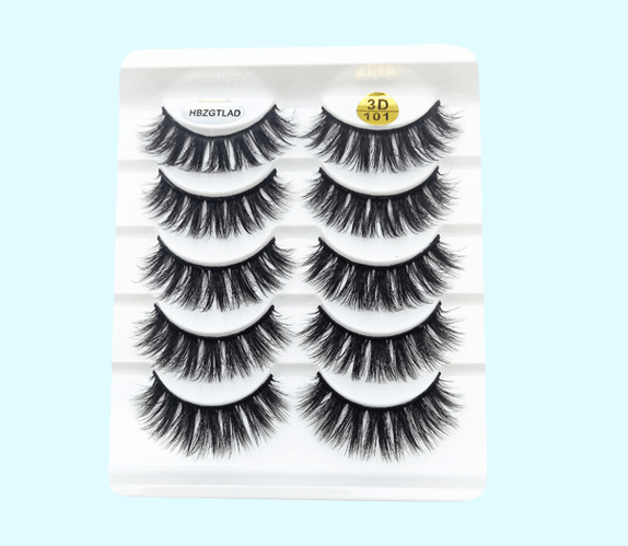Mink False Eyelashes 3D False Eyelashes Five Pairs Of Soft Cotton Stalk Eyelashes BENNYS