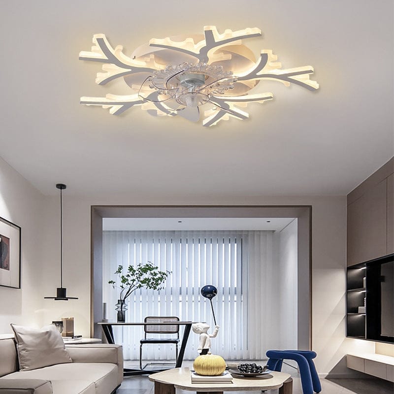 Modern Minimalist Living Room Fan Lamp Nordic Atmosphere BENNYS