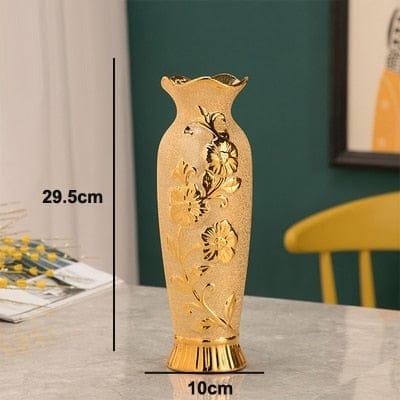 Modern Style golden Ceramic Tabletop Flower vase BENNYS