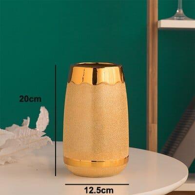 Modern Style golden Ceramic Tabletop Flower vase BENNYS