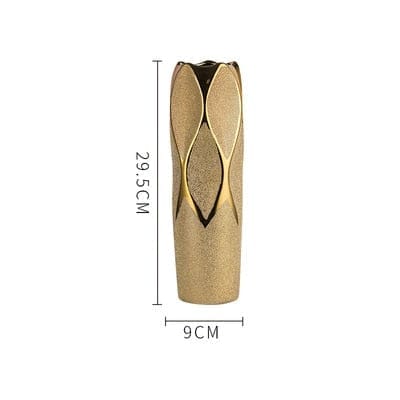 Modern Style golden Ceramic Tabletop Flower vase BENNYS