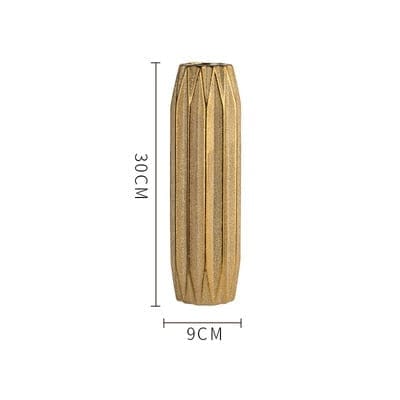Modern Style golden Ceramic Tabletop Flower vase BENNYS