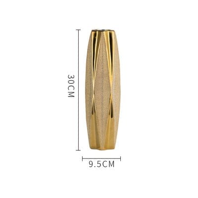 Modern Style golden Ceramic Tabletop Flower vase BENNYS