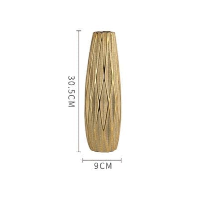 Modern Style golden Ceramic Tabletop Flower vase BENNYS