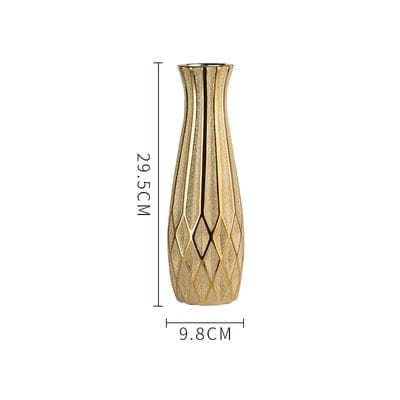Modern Style golden Ceramic Tabletop Flower vase BENNYS