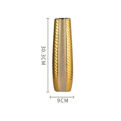 Modern Style golden Ceramic Tabletop Flower vase BENNYS