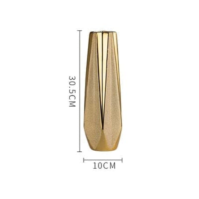 Modern Style golden Ceramic Tabletop Flower vase BENNYS