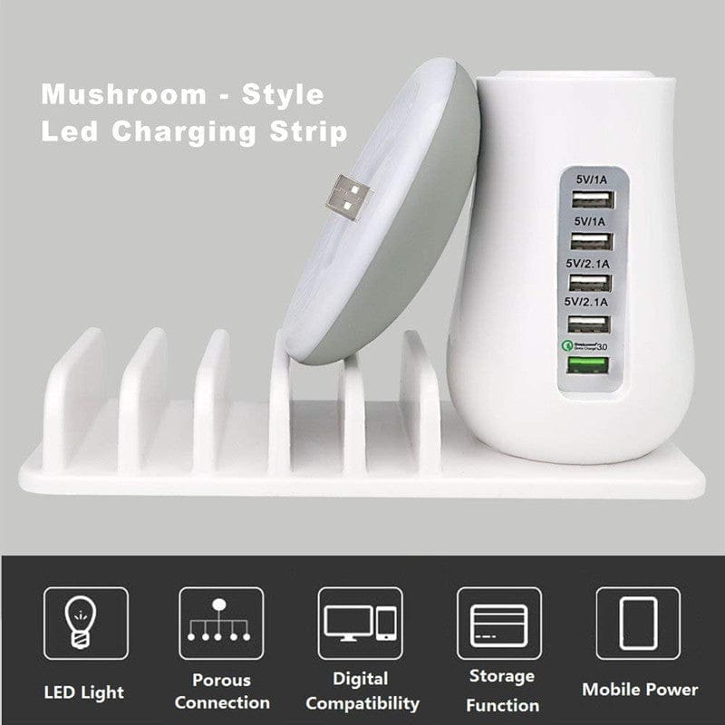 Mushroom Lamp LED Lamp Holder USB Charger BENNYS
