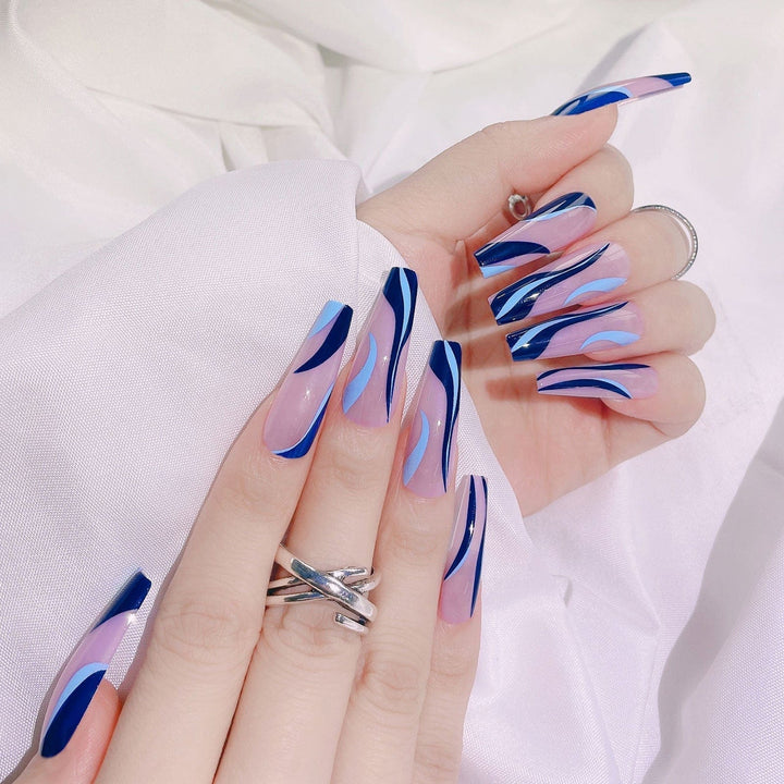Nail Sequins Wearing Nails Long Ballet Nails BENNYS