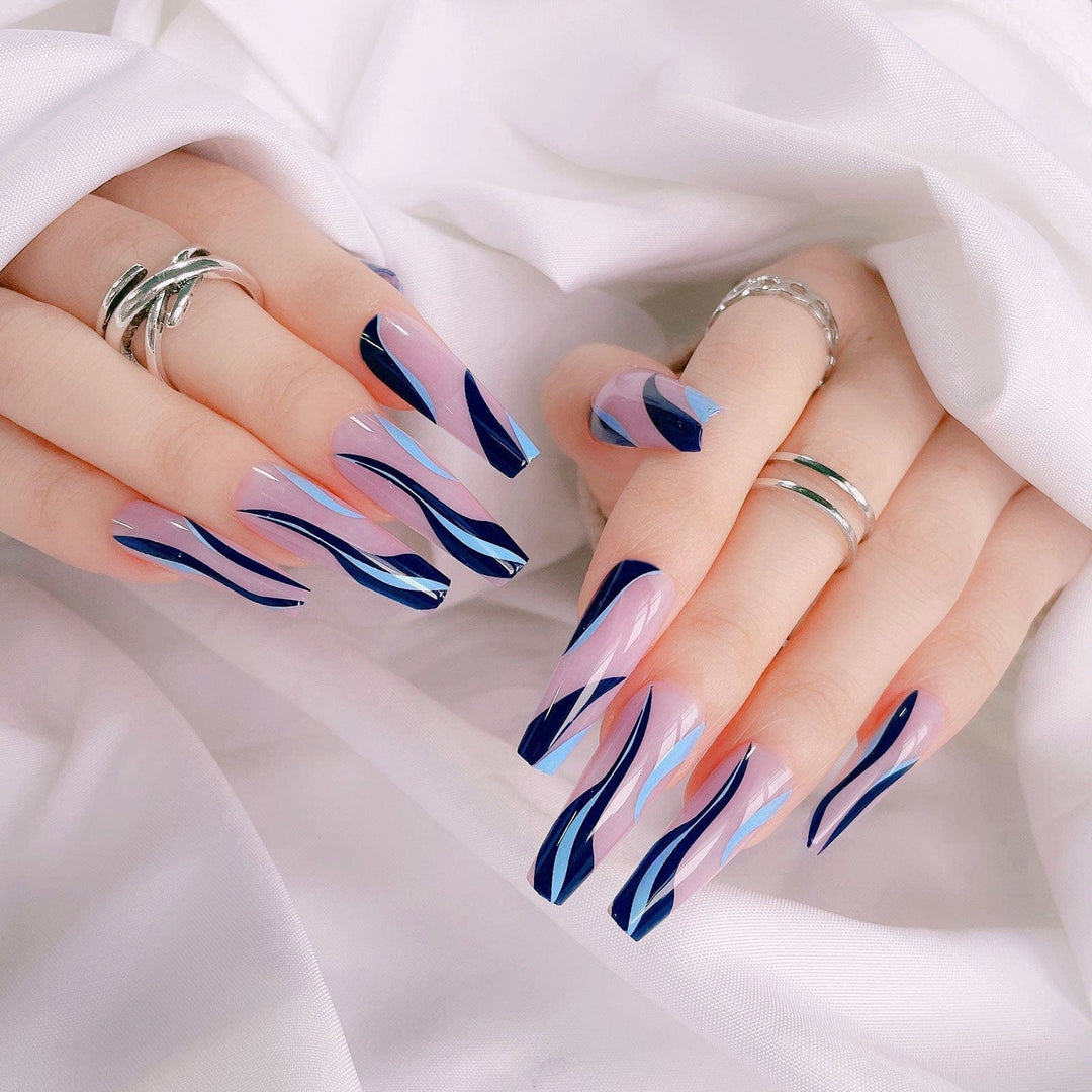 Nail Sequins Wearing Nails Long Ballet Nails BENNYS