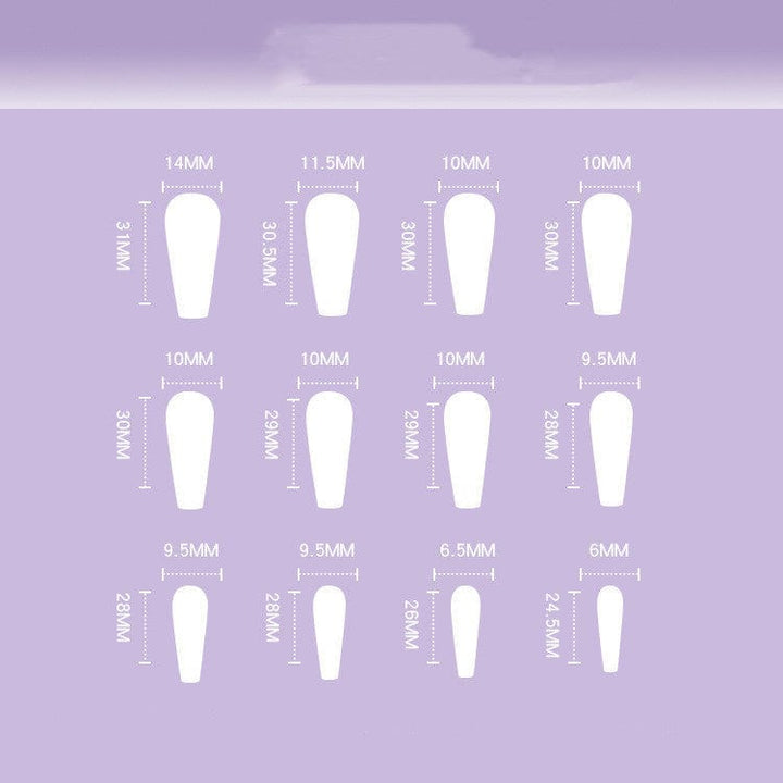 Nail Stickers Peach Heart Nail Tip BENNYS