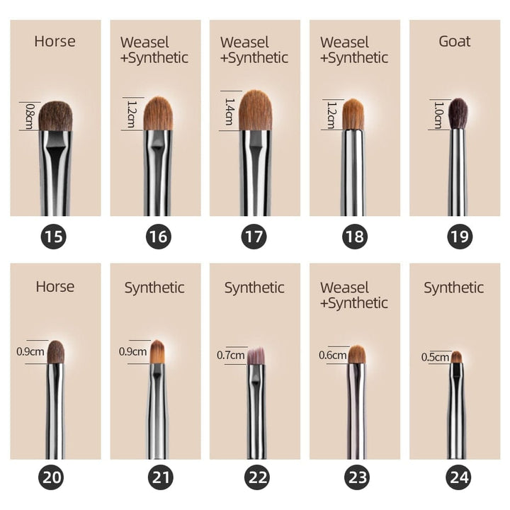 Natural  Eyeshadow Professional Makeup Brushes BENNYS