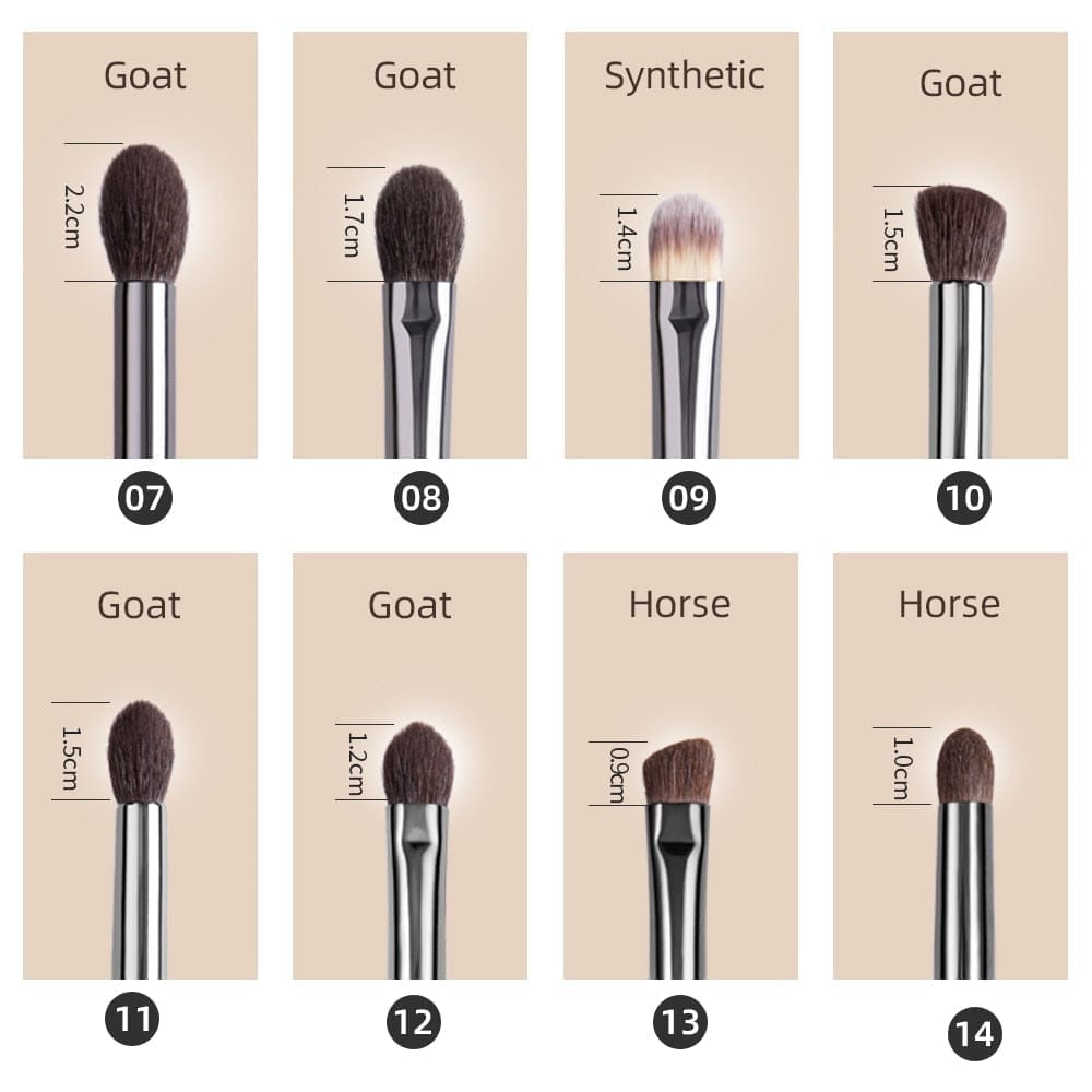 Natural  Eyeshadow Professional Makeup Brushes BENNYS