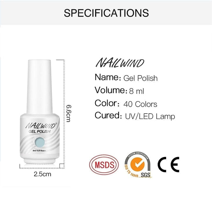 New 40 Colors 8ml Nice Soak Off Nail Gel BENNYS