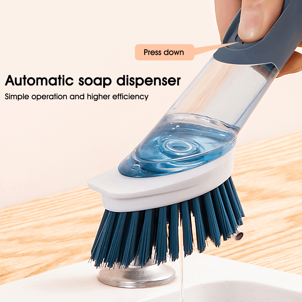 New Multifunctional Dish Brush Household Kitchen Oily Sponge Long Handle Cleaning Brush BENNYS