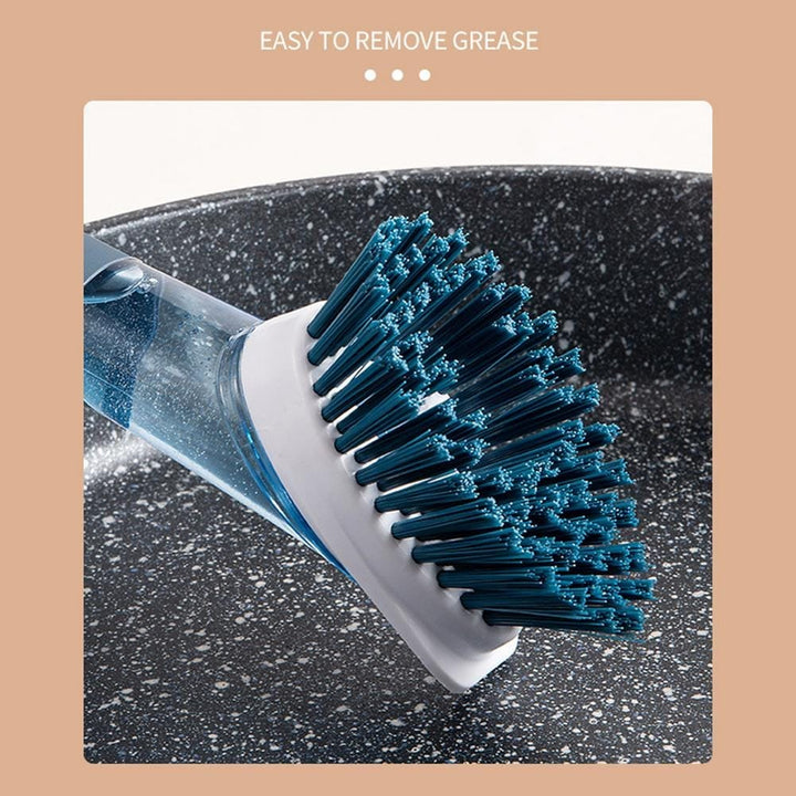 New Multifunctional Dish Brush Household Kitchen Oily Sponge Long Handle Cleaning Brush BENNYS