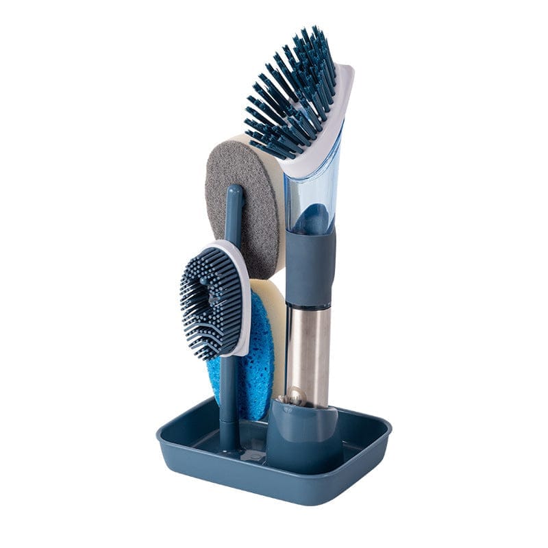 New Multifunctional Dish Brush Household Kitchen Oily Sponge Long Handle Cleaning Brush BENNYS