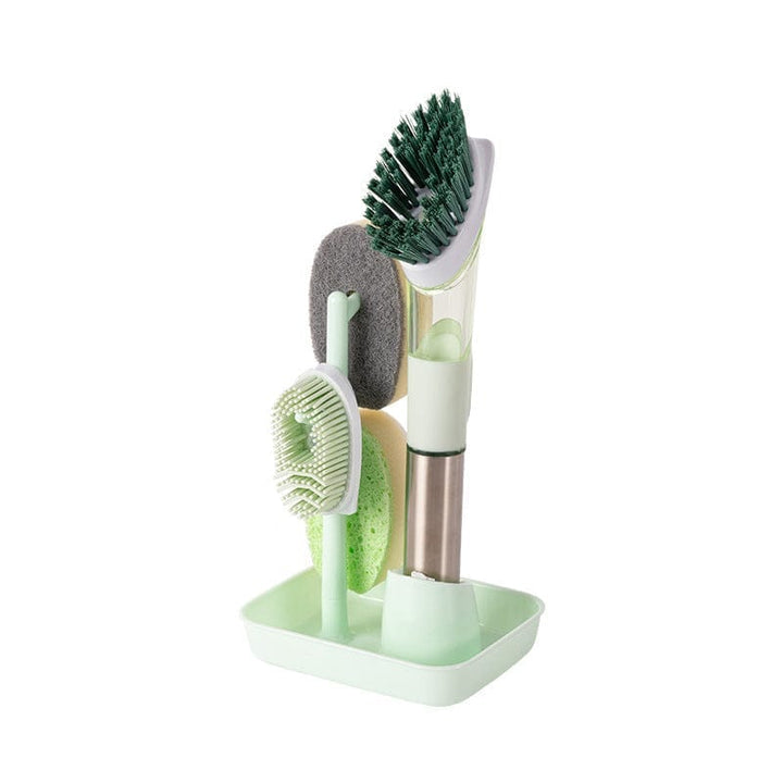 New Multifunctional Dish Brush Household Kitchen Oily Sponge Long Handle Cleaning Brush BENNYS