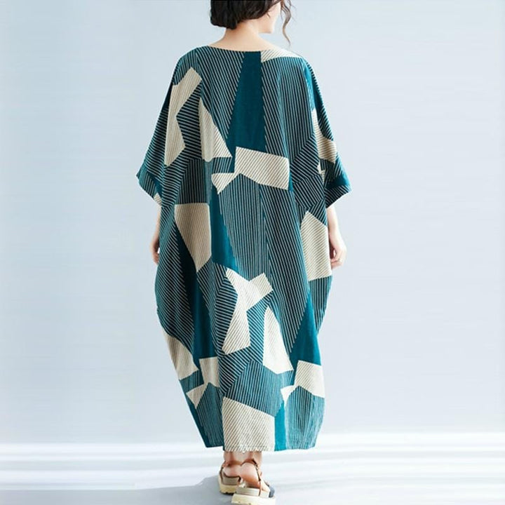 Oversized Striped Cotton Linen Beach Dresses BENNYS