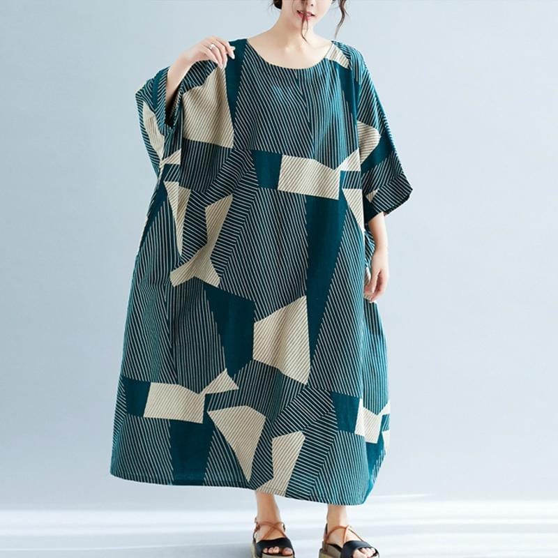 Oversized Striped Cotton Linen Beach Dresses BENNYS