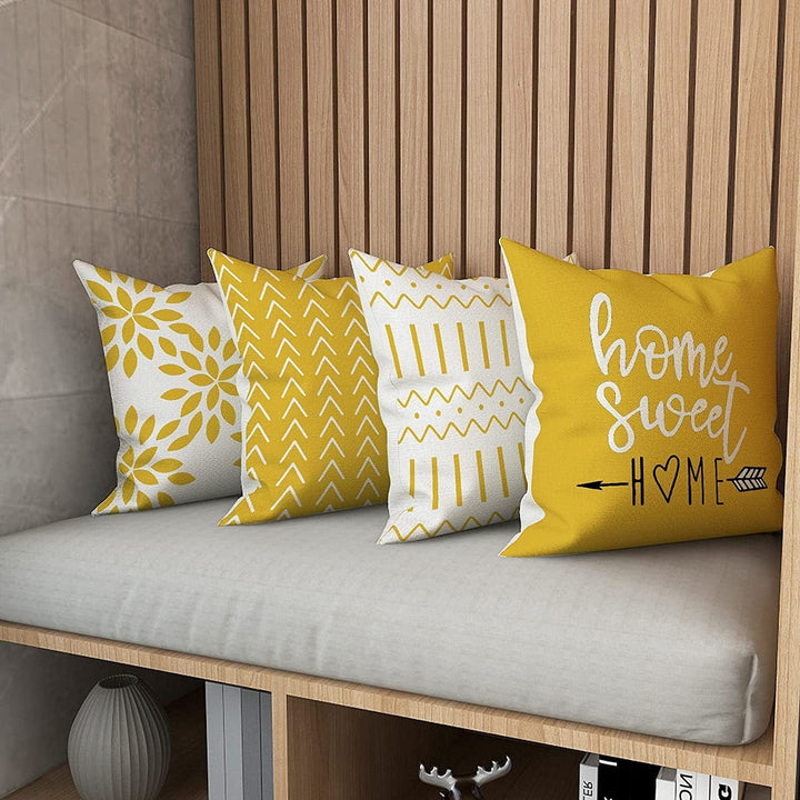 Pillow Covers 18X18, Sofa Throw Pillow Covers 18X18 Inch 45X45 Cm (Set of 4) BENNYS
