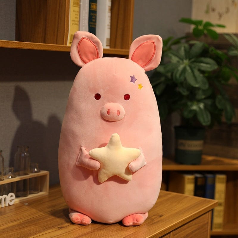 Pink piggy plush pillow BENNYS
