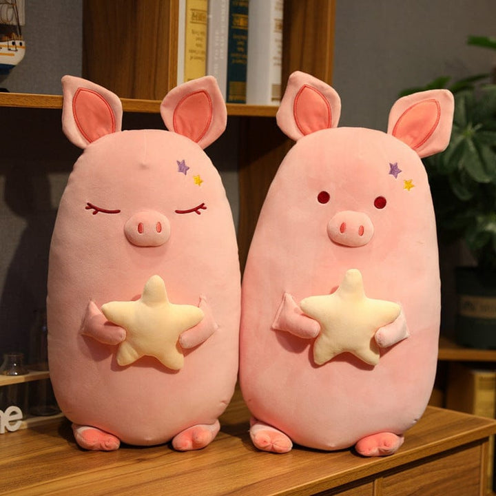 Pink piggy plush pillow BENNYS