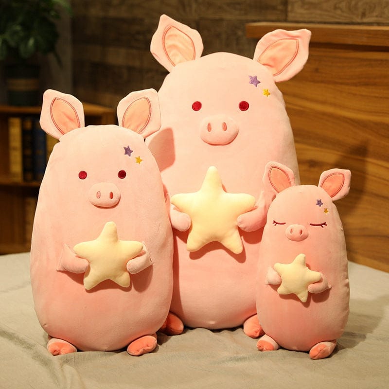 Pink piggy plush pillow BENNYS