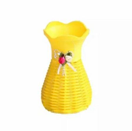 Plastic Simulation Rattan Basket Dried Flower Vases  For Home Decor BENNYS