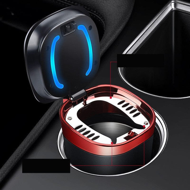 Portable Automatic Lighting Car Metal Ashtray BENNYS