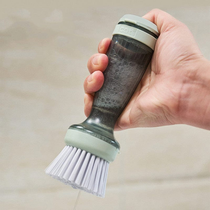 Pot Brush Dish Scrub Brush With Soap Dispenser Kitchen Brush 2 Refills BENNYS