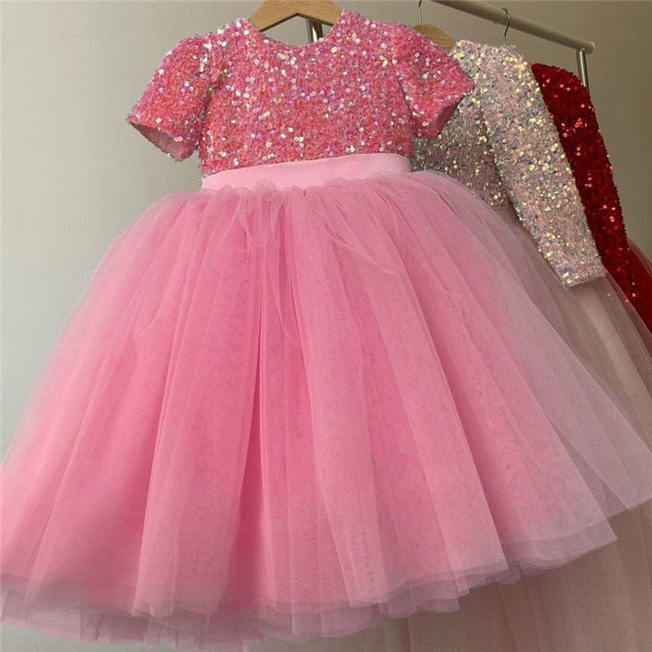 Princess Dress Sequin Lace Tulle Wedding Party Tutu Dress BENNYS