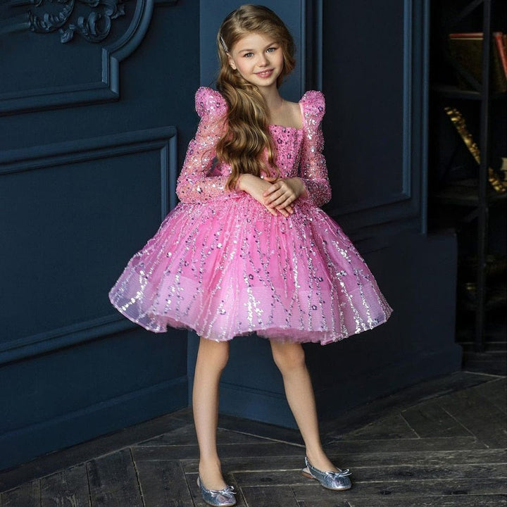 Puffy Shining Flower Girl Dress Pretty Girl Dress Princess Dress BENNYS