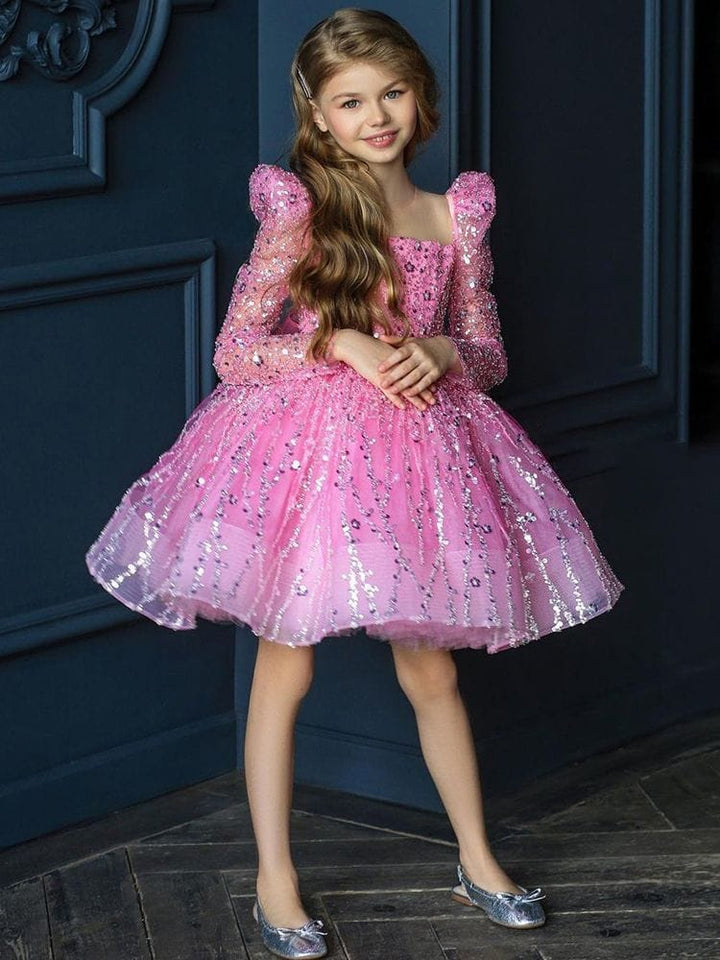 Puffy Shining Flower Girl Dress Pretty Girl Dress Princess Dress BENNYS