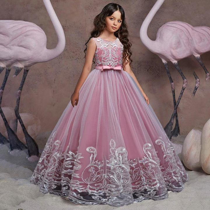Puffy Tulle Lace Flower Girl  And Christening Dress BENNYS