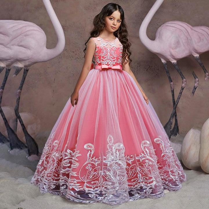 Puffy Tulle Lace Flower Girl  And Christening Dress BENNYS
